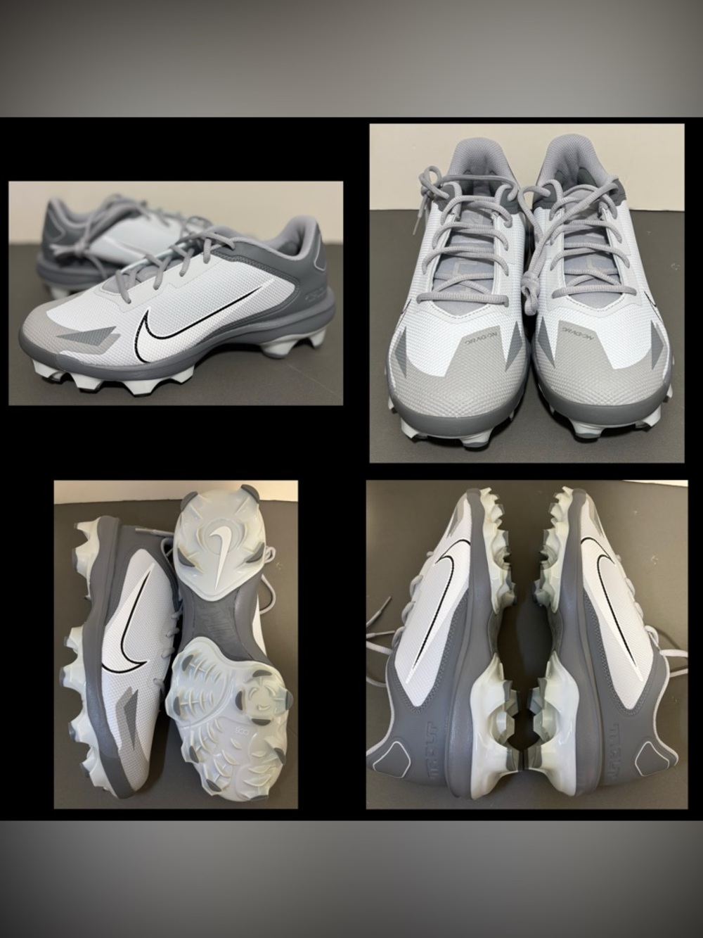 Nike Force Trout 8 Pro MCS Gray Men's Baseball Cleats size NEW NO BOX!